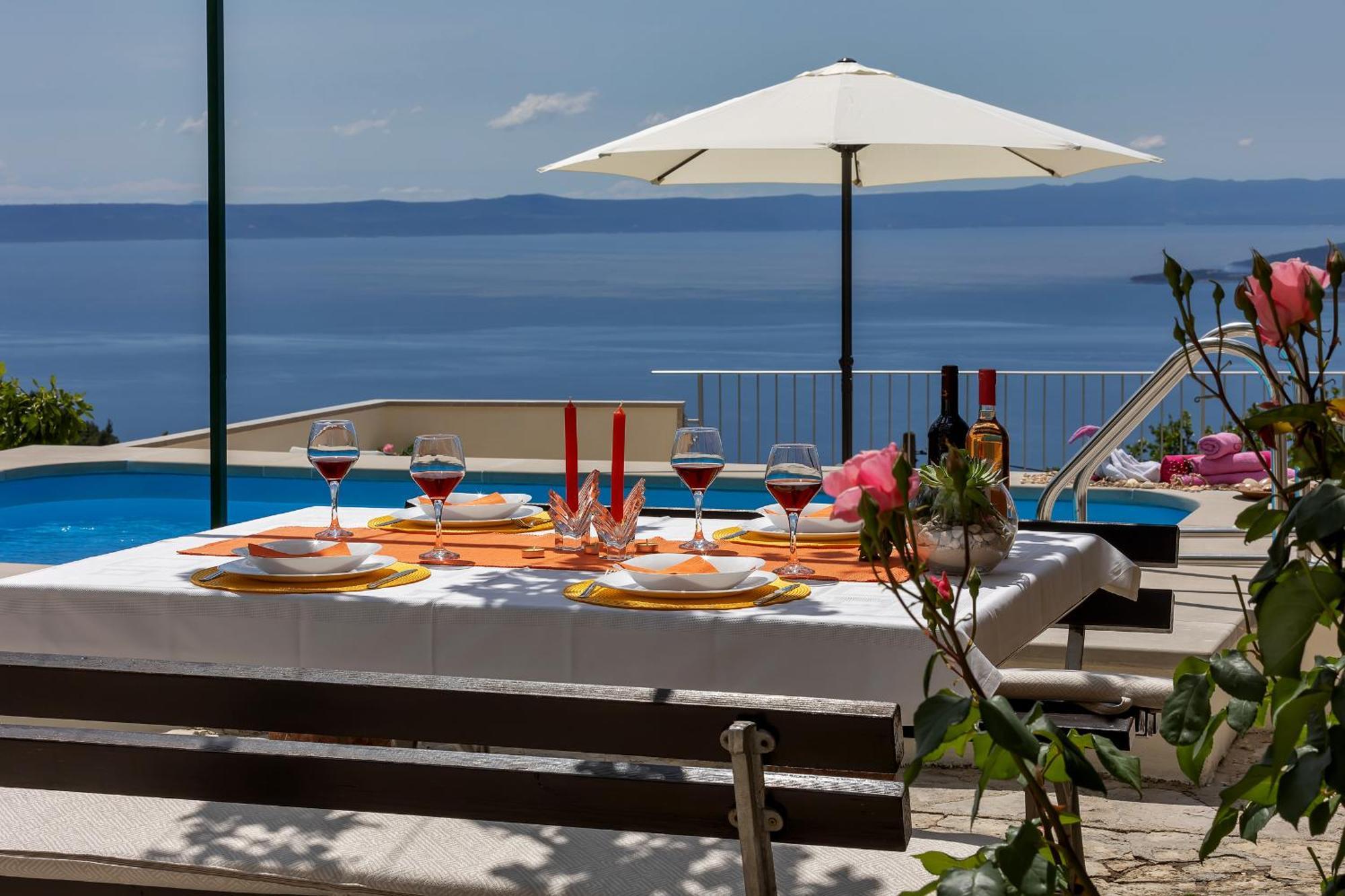 Holiday Home Marta With Heated Pool,Grill,Sea View Bast Exterior foto