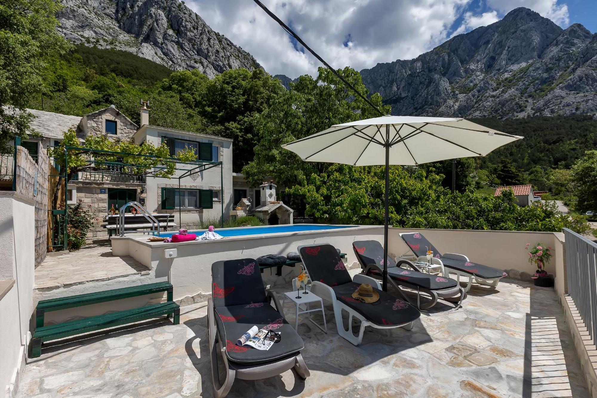 Holiday Home Marta With Heated Pool,Grill,Sea View Bast Exterior foto